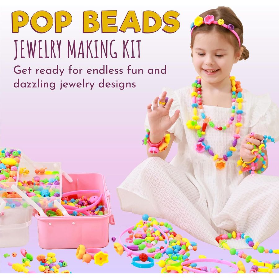 Pop Beads Jewelry Making Kit XL, 850+ Pieces, photo 2