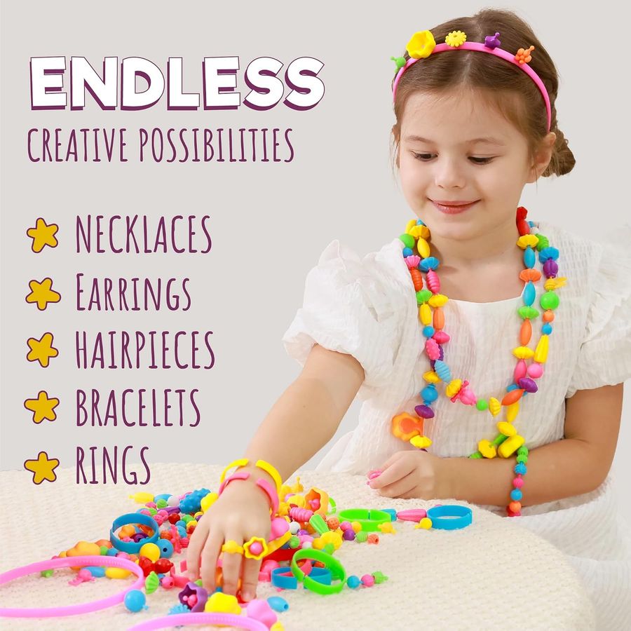 Pop Beads Jewelry Making Kit XL, 850+ Pieces, photo 8