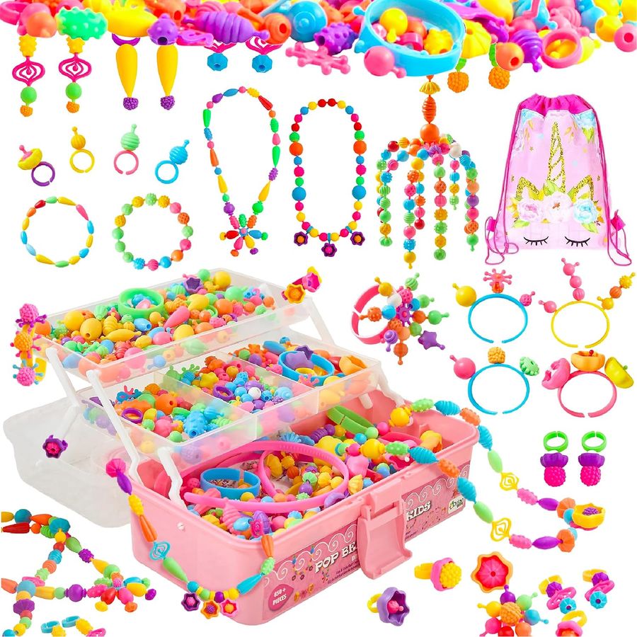 Pop Beads Jewelry Making Kit XL, 850+ Pieces